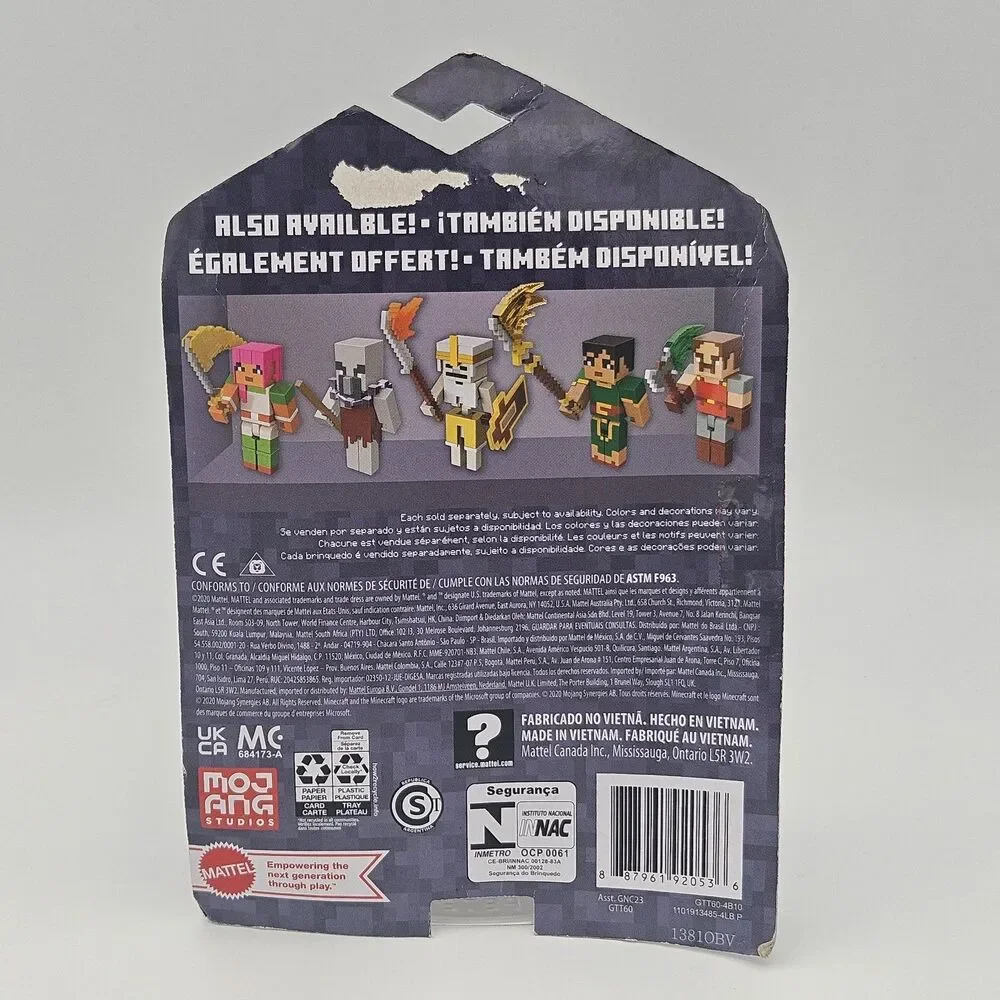 Minecraft Alex Jade Dungeons Mattel Figure Lot Nether Mini Figures New